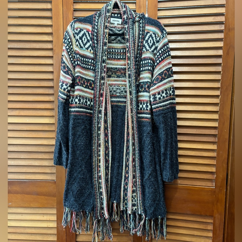 Cozy open front sweater